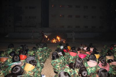 项城中专“燃烧激情 舞动青春”新生篝火晚会